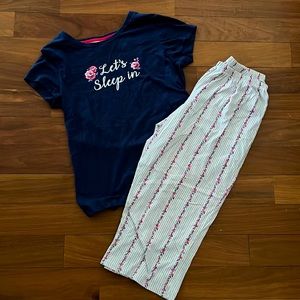 SLEEP IN flower design Pajama set